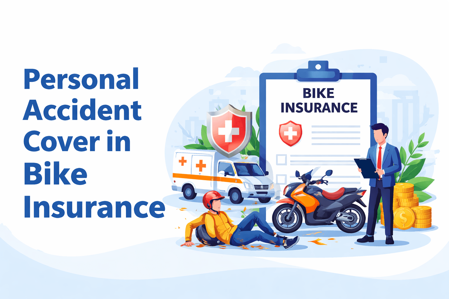 What is personal accident cover in bike insurance?