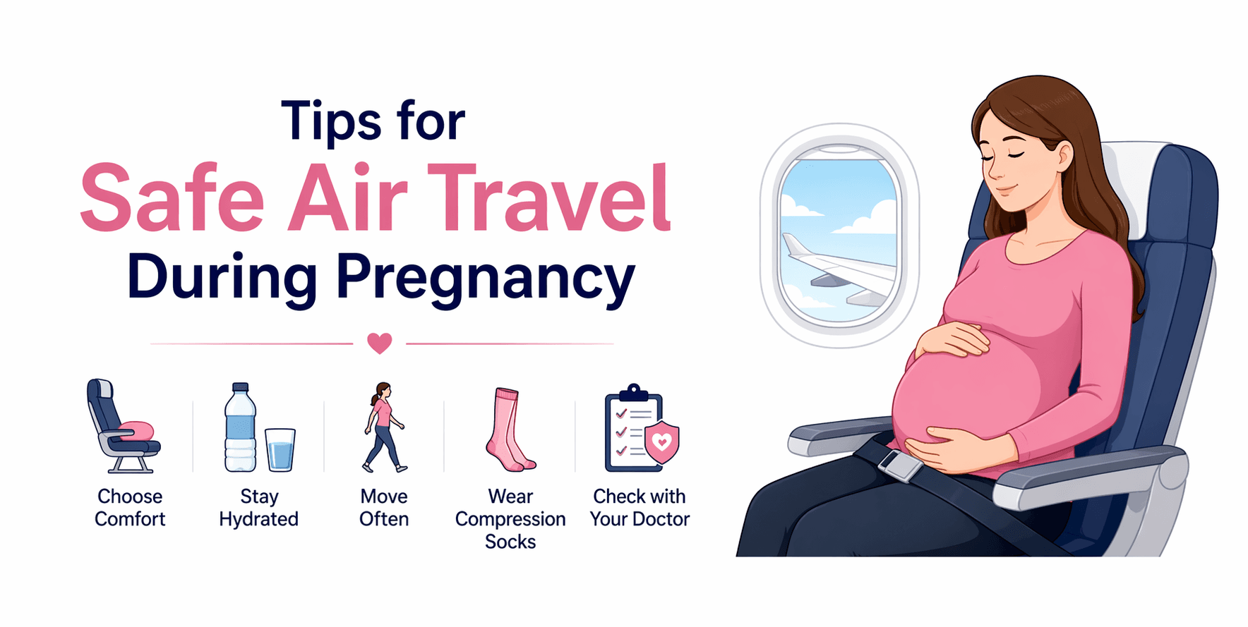 Best tips for air travel for pregnant ladies