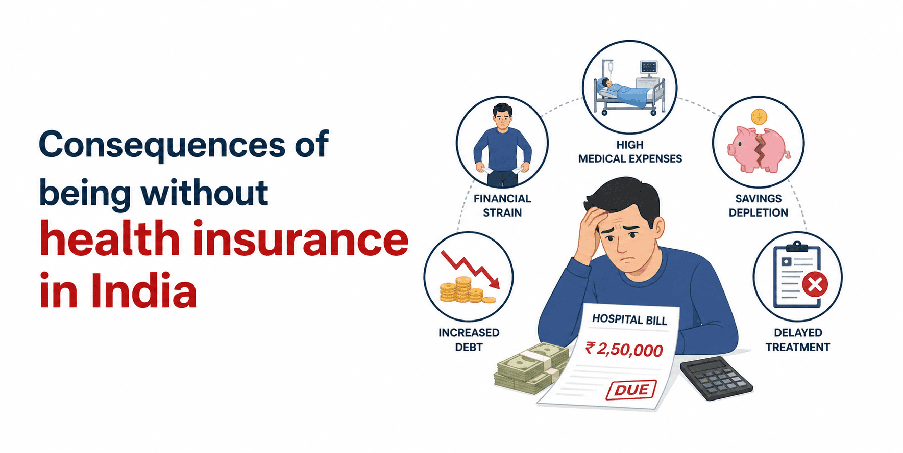 Consequences of not having a health insurance plan